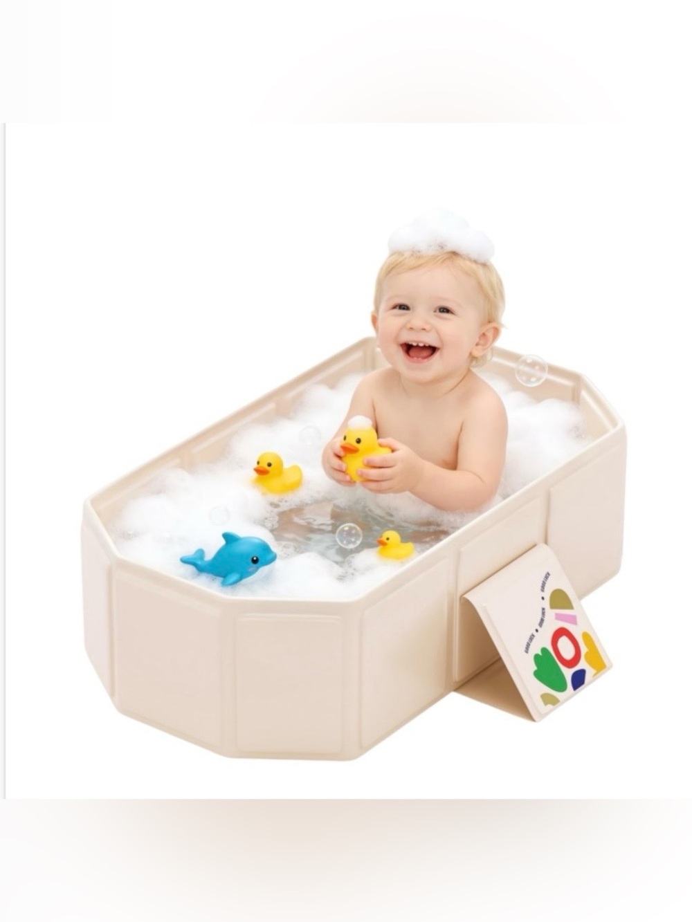 IcyByte Foldable Kids Bathtub, Portable Baby Bathtub For Newborn and Toddlers